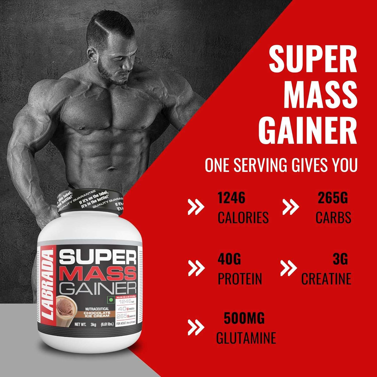 Labrada Super Mass Gainer - Muscle Recovery